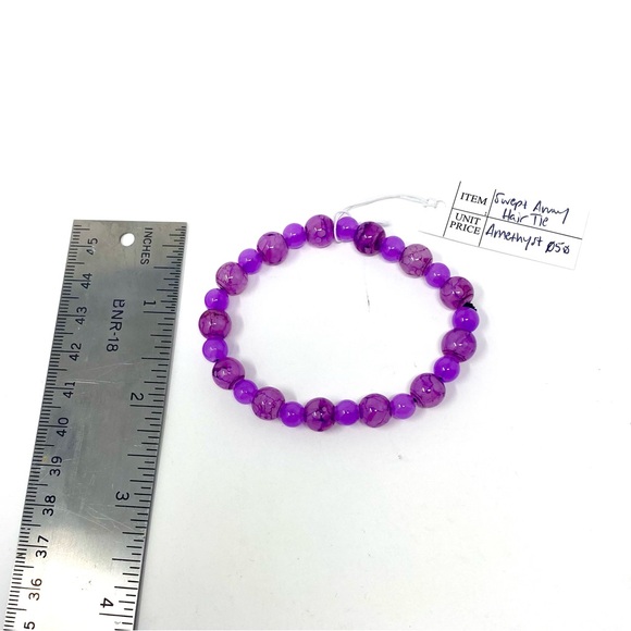 NWT Free People Swept Away Hair Tie Amethyst Purple - Picture 5 of 5